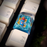 Fish Girl Artisan Keycaps Epoxy Resin