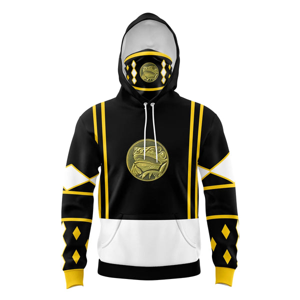 Black Ranger Power Rangers Ninjetti Masked Hoodie