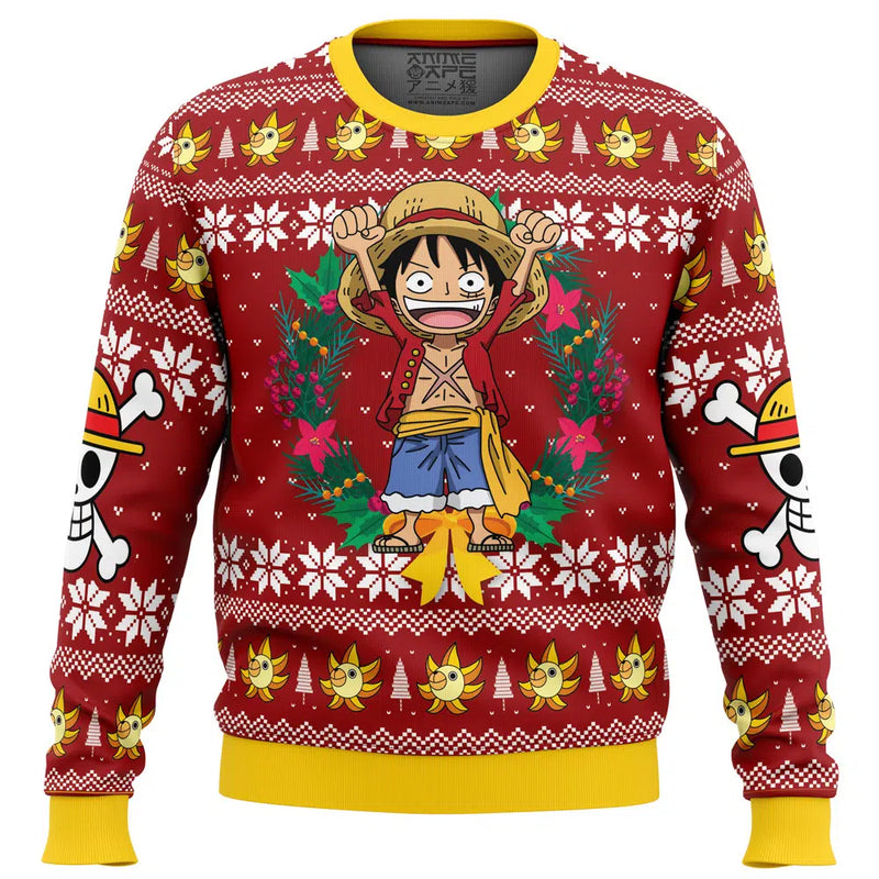 Monkey D Luffy Christmas One Piece Ugly Christmas Sweater