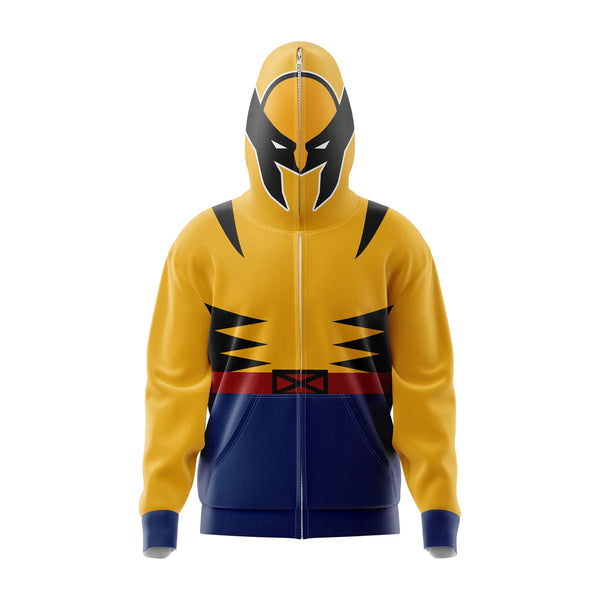 Wolverine Marvel Comics Full Face Zip Hoodie