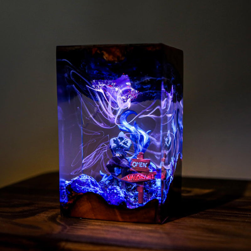 Valorant Omen Epoxy Resin Lamp, Night Light