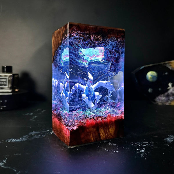 Pokemon Lugia Epoxy Resin Lamp, Night Light