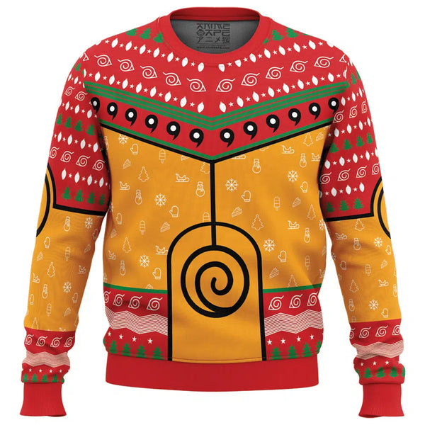 Nine-Tails Chakra Mode Naruto Ugly Christmas Sweater