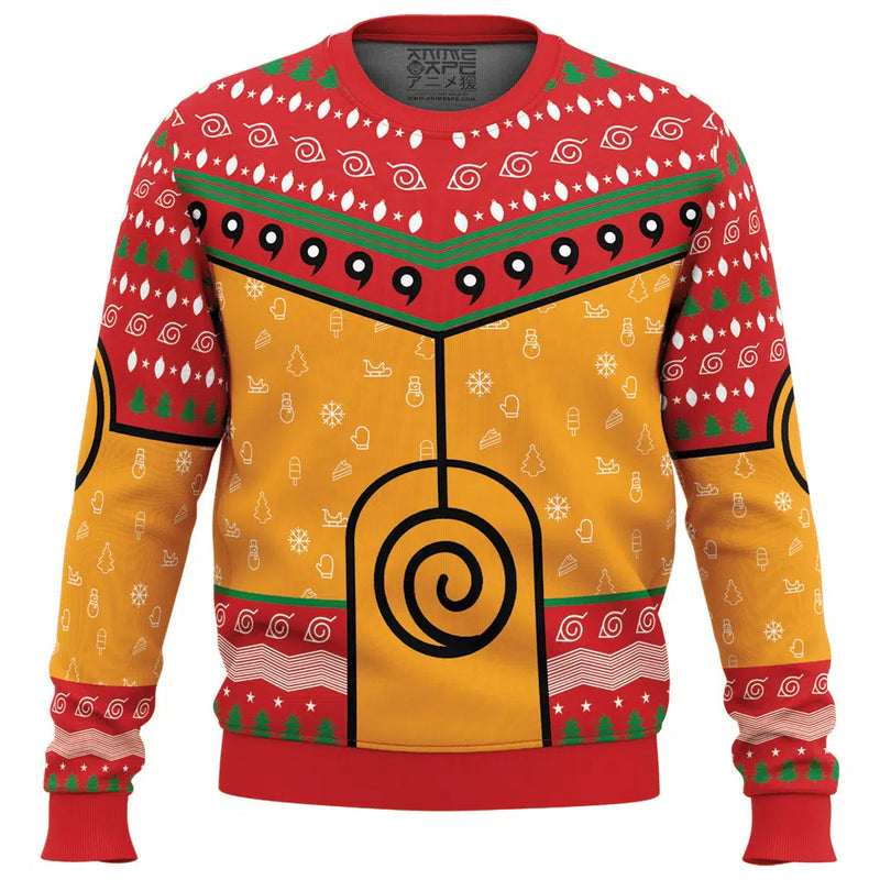 Nine-Tails Chakra Mode Naruto Ugly Christmas Sweater