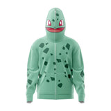 Bulbasaur Pokemon Full Face Zip Hoodie