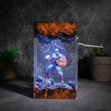 MCU Captain America Epoxy Resin Lamp, Night Light