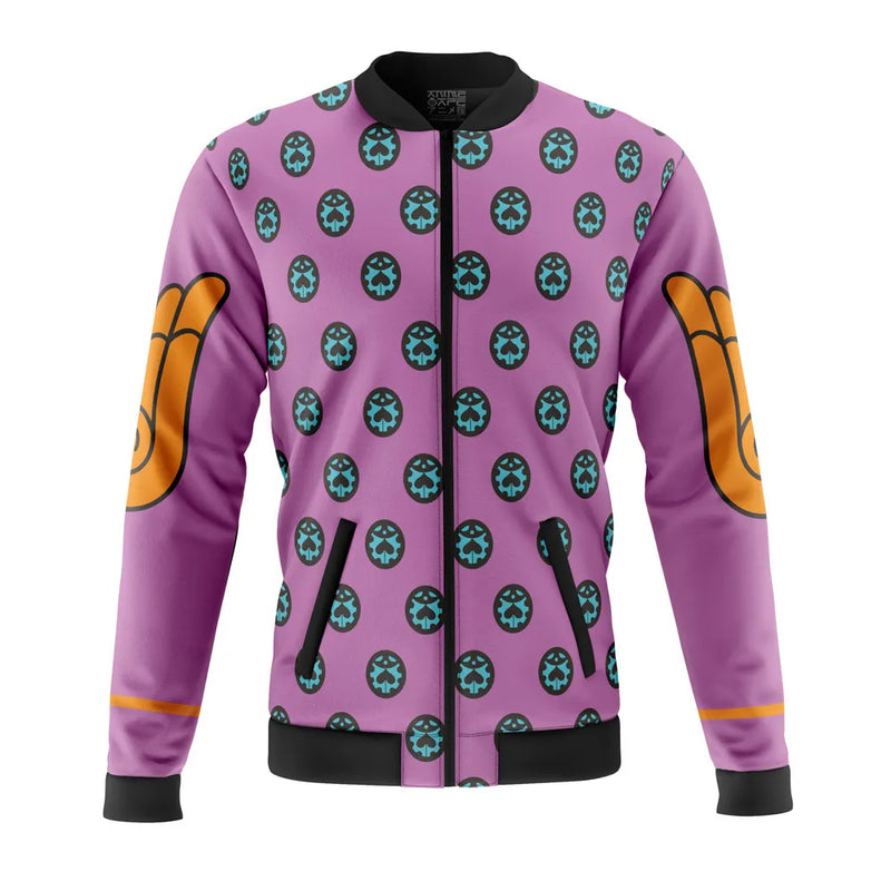 Giorno Giovanna Anime Jojo’s Bizarre Adventure Casual Bomber Jacket