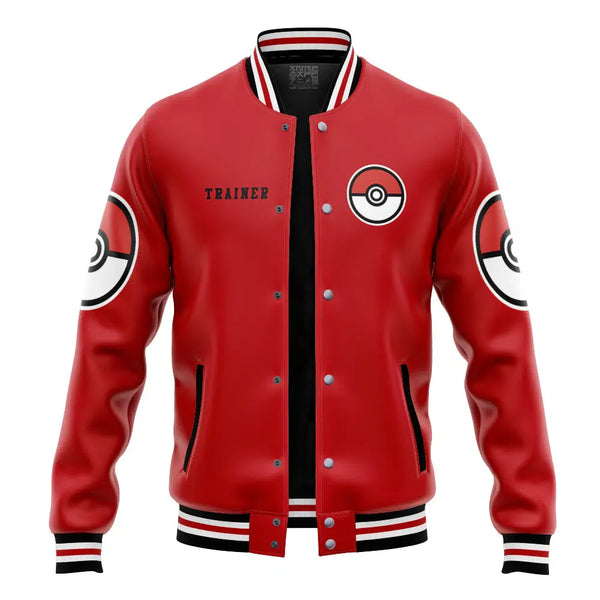 Poke League Champion V2 Pokemon Varsity Jacket