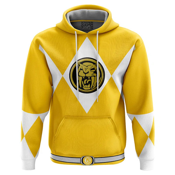 Yellow Ranger Mighty Morphin Power Rangers Hoodie