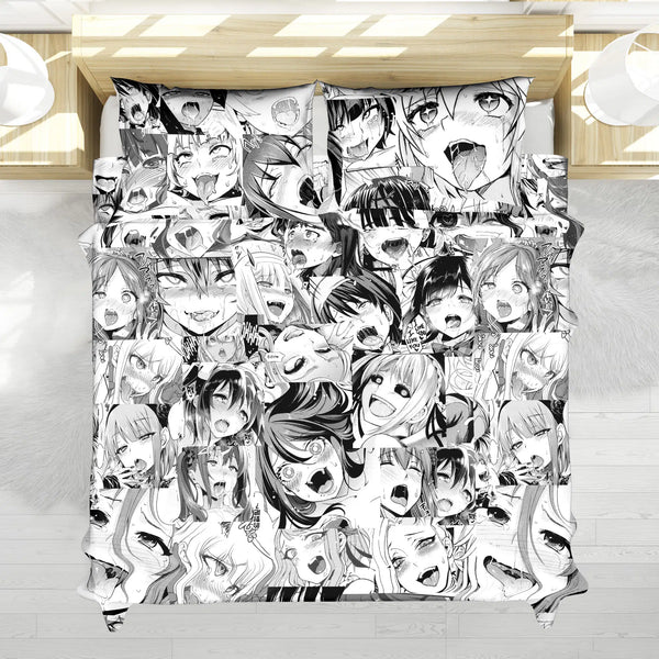 Ahegao Pattern Bedding Set