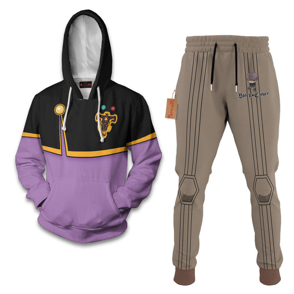 Gauche Adlai Black Clover Hoodie And Jogger Set Anime Clothes