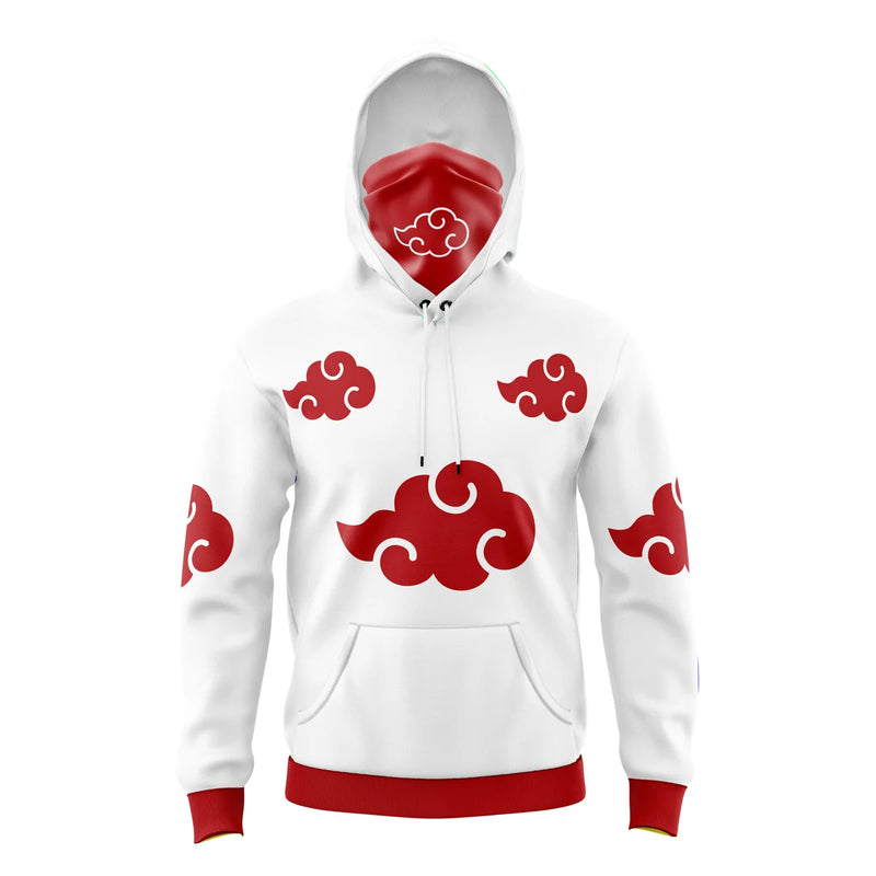 Akatsuki White Naruto Masked Hoodie