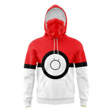 Pokeball Pokemon Masked Hoodie