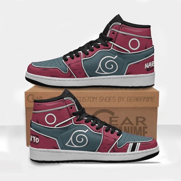 Sakura Unifrom Cosplay Boot Sneakers Naruto Anime Custom Shoes