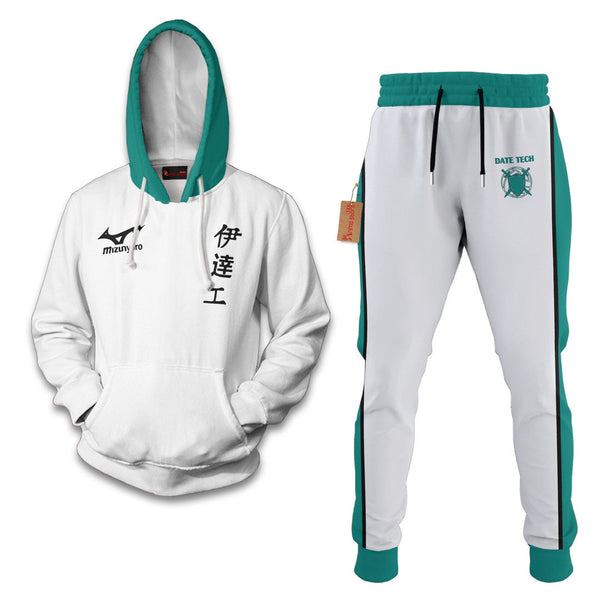 Date Tech High Haikyuu Hoodie And Jogger Set Anime Clothes