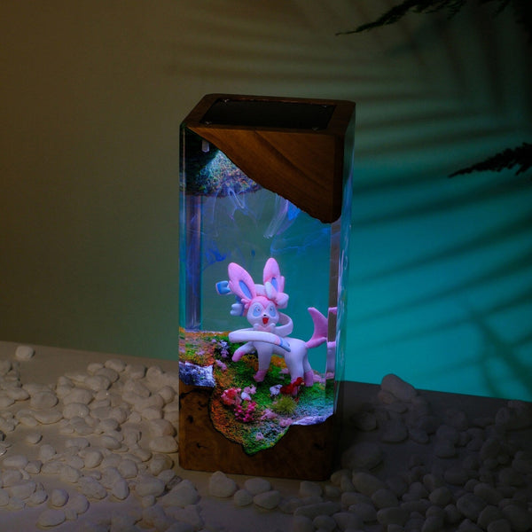 Pokemon Sylveon Epoxy Resin Lamp, Night Light