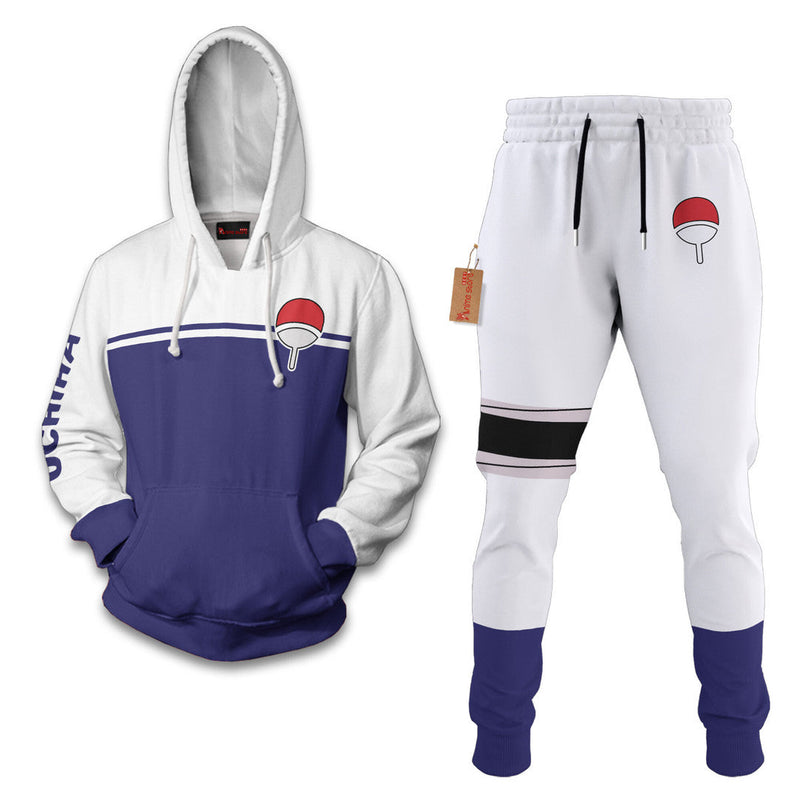 Uchiha Naruto Hoodie And Jogger Set Anime Clothes