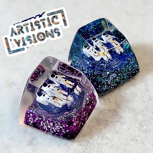 Universe Astronaut Artisan Keycaps Epoxy Resin