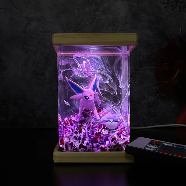 Pokemon Espeon Epoxy Resin Lamp, Night Light