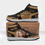 Nami Wanted Custom Boot Sneakers One Piece Anime Shoes