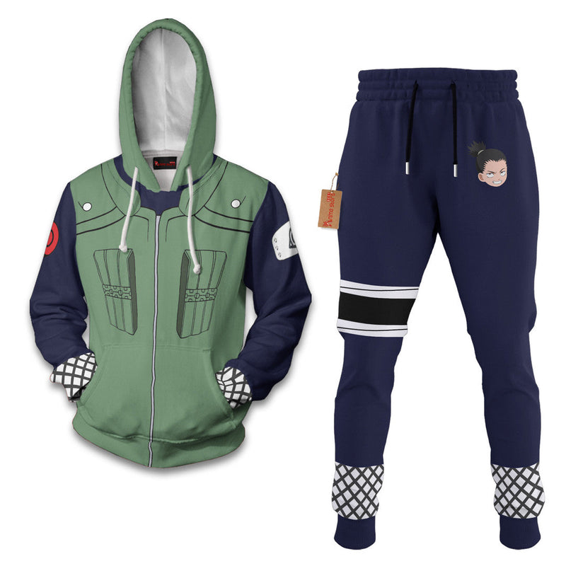 Shikamaru Nara Naruto Hoodie And Jogger Set Anime Clothes