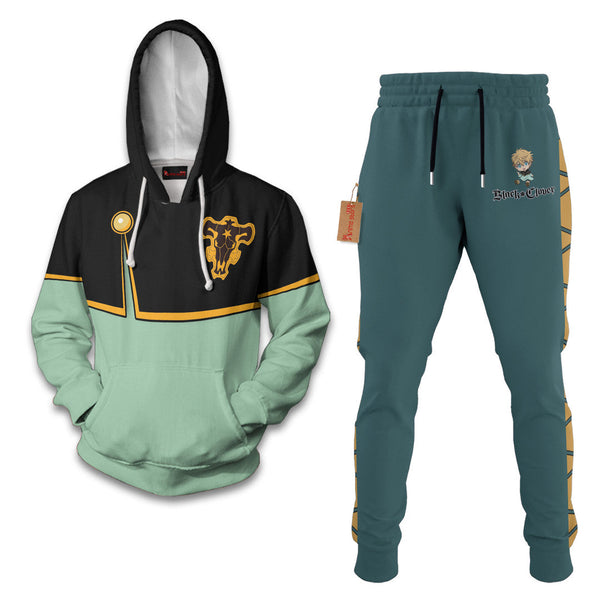 Luck Voltia Black Clover Hoodie And Jogger Set Anime Clothes