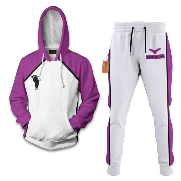 Shiratorizawa Academy Haikyuu Hoodie And Jogger Set Anime Clothes