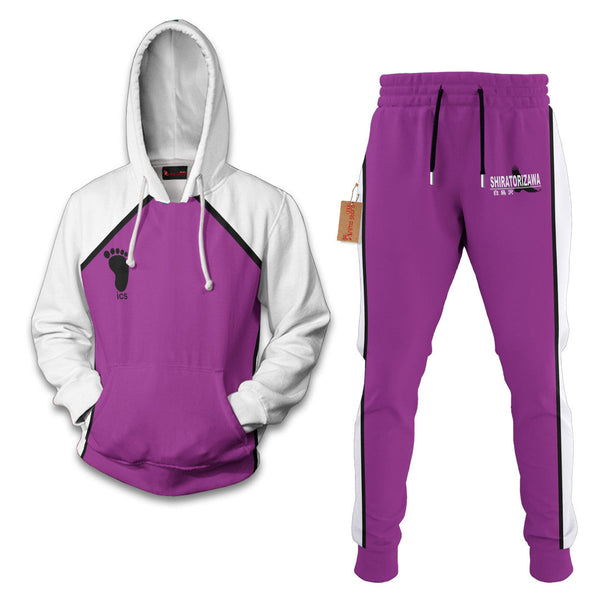 Shiratorizawa Academy Haikyuu Hoodie And Jogger Set Anime Clothes