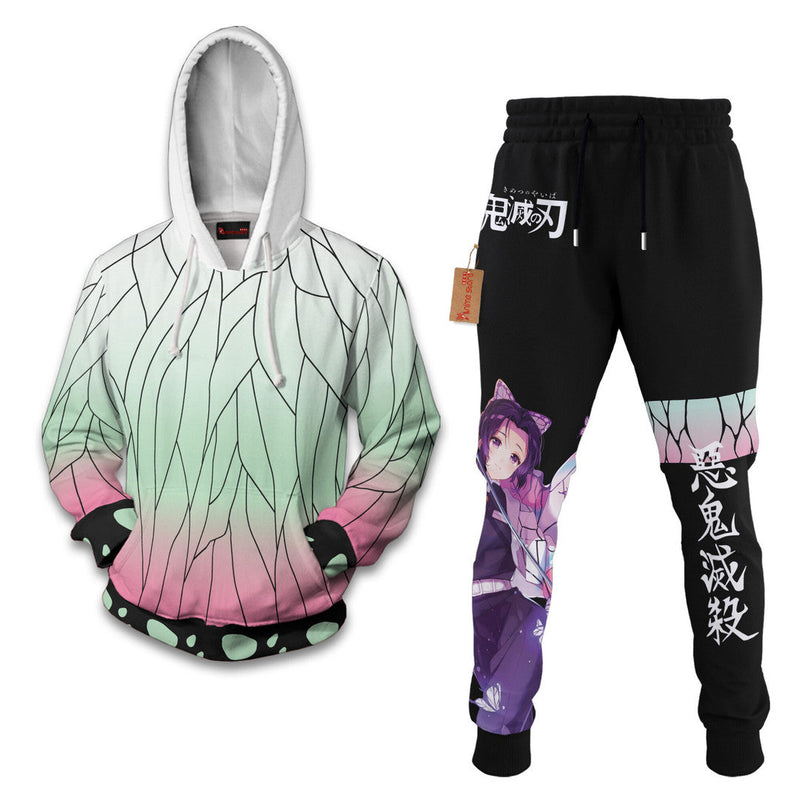 Kochou Shinobu Demon Slayer Hoodie And Jogger Set Anime Clothes