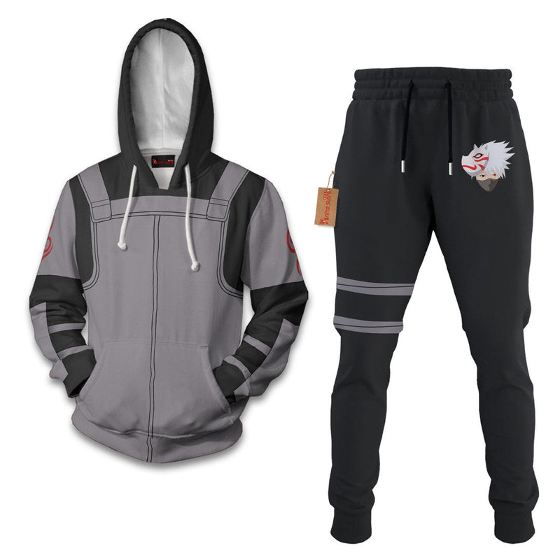 Anbu Naruto Hoodie And Jogger Set Anime Clothes