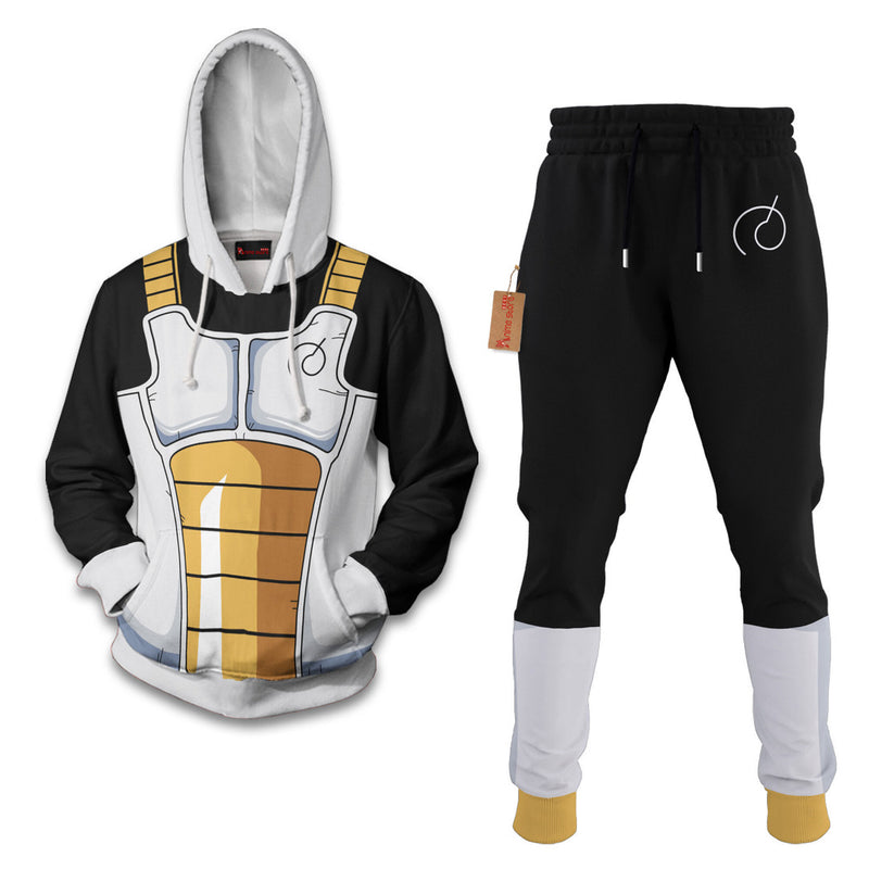 Vegeta Saiyan Armor Whis Hoodie And Jogger Set Anime Clothes