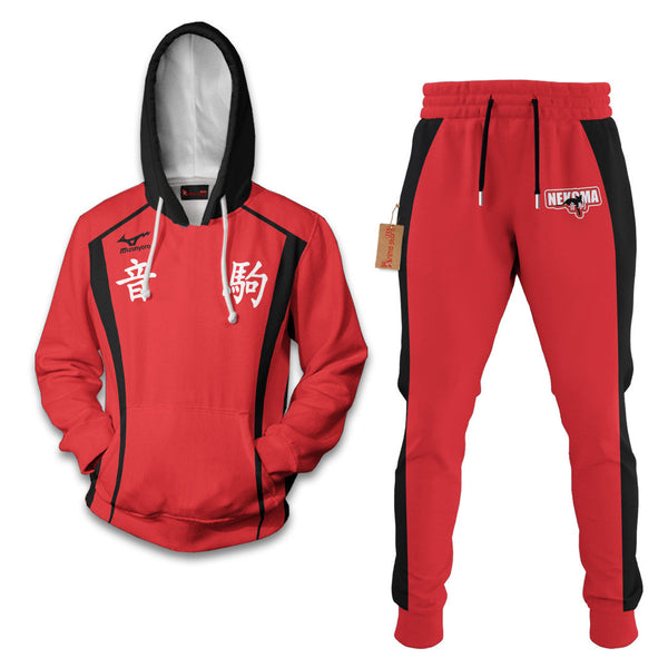 Nekoma High Haikyuu Hoodie And Jogger Set Anime Clothes