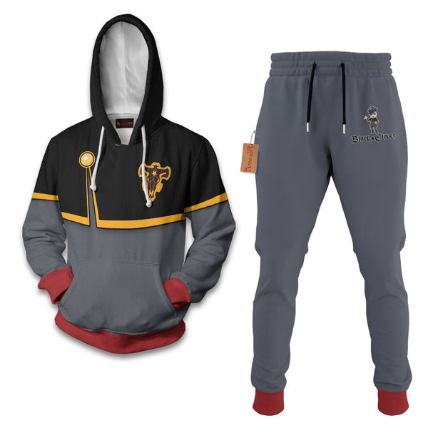 Gordon Agrippa Black Clover Hoodie And Jogger Set Anime Clothes