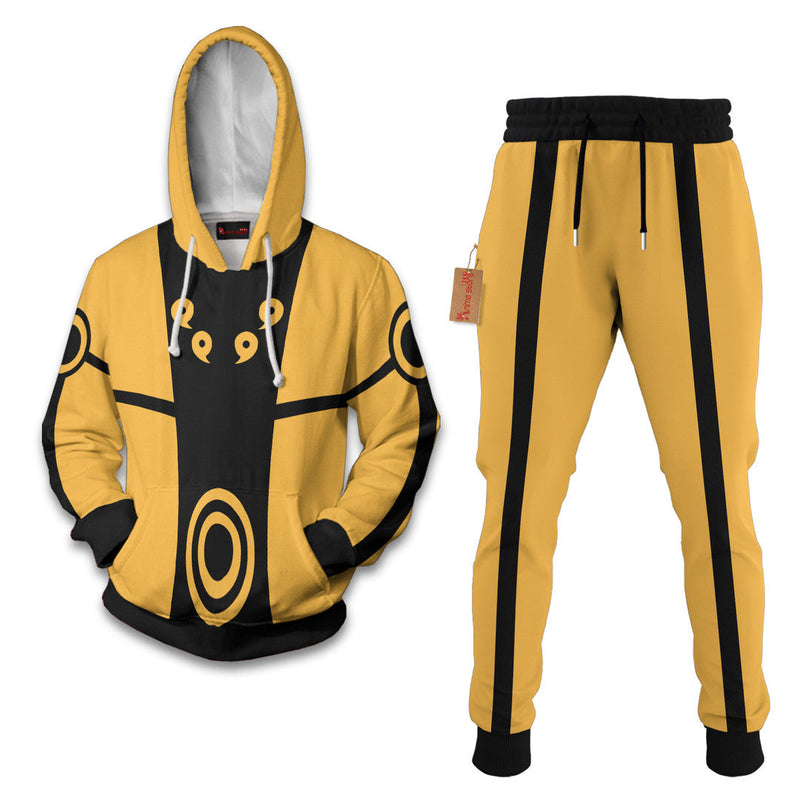 Naruto Nine Tails Fox Naruto Hoodie And Jogger Set Anime Clothes