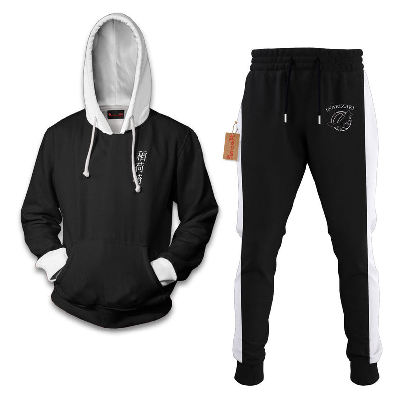 Irinazaki Haikyuu Hoodie And Jogger Set Anime Clothes