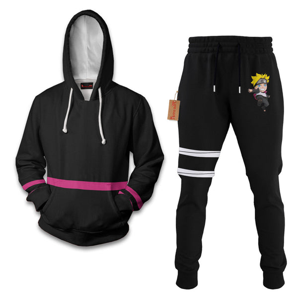 Boruto Jacket Boruto Hoodie And Jogger Set Anime Clothes