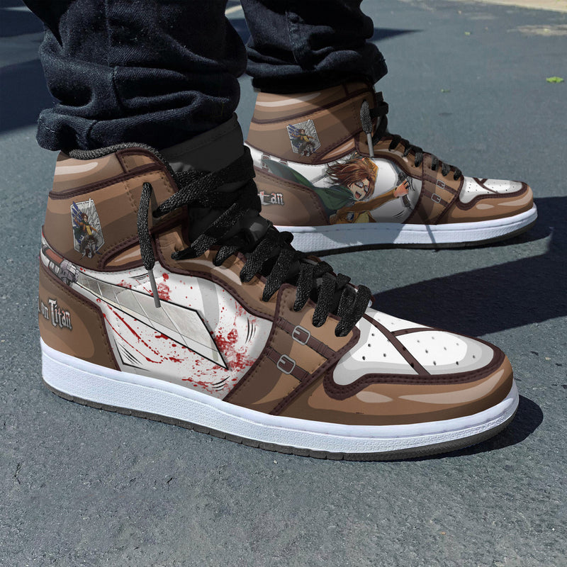 Zoe Hange Custom 3D Shoes Attack On Titan Uniform Boot Sneakers