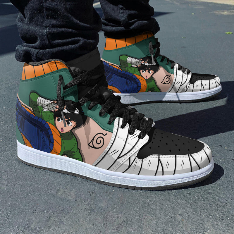 Rock Lee Sneakers Custom Naruto Anime Shoes Model Fan Made