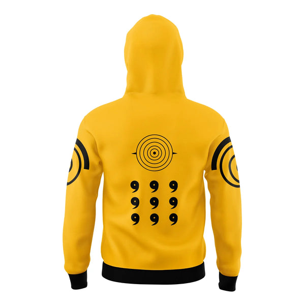 Nine-Tails Chakra Mode Naruto Masked Hoodie