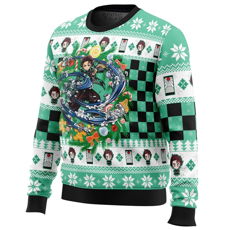 Christmas Tanjiro Kamado Demon Slayer Ugly Christmas Sweater