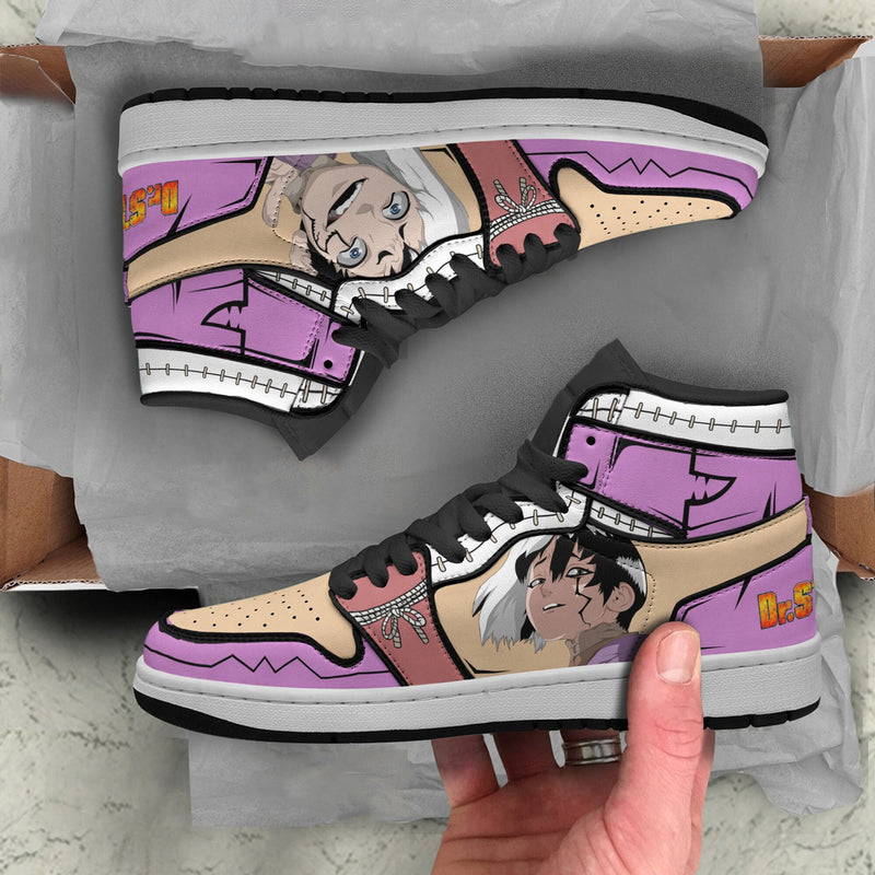 Gen Asagiri Shoes Custom Dr. Stone Anime Boot Sneakers