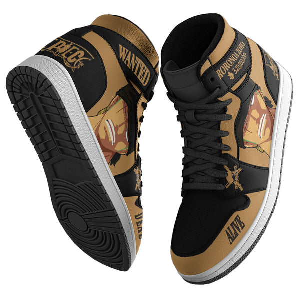 Roronoa Zoro Wanted Custom Shoes One Piece Anime Boot Sneakers