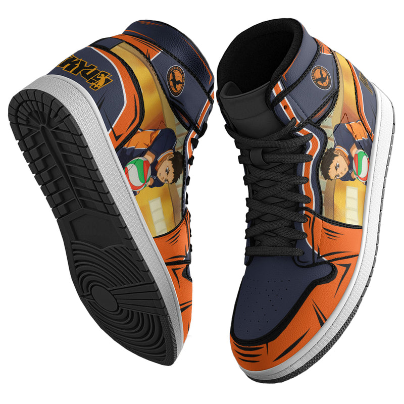 Daichi Sawamura Boot Sneakers Custom Karasuno High Haikyuu Anime Shoes