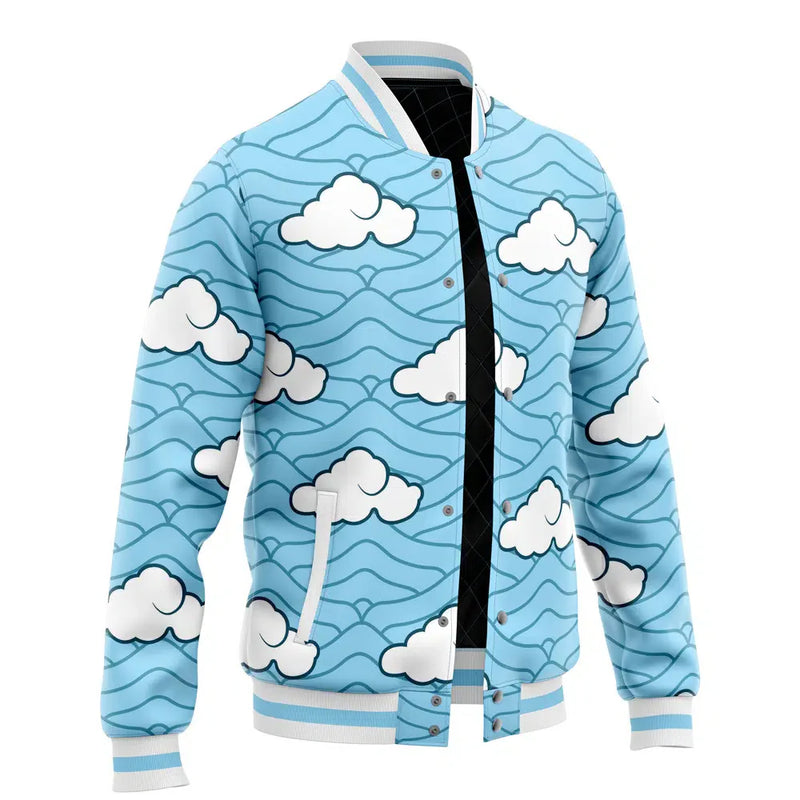 Sakonji Urokodaki Pattern Demon Slayer Varsity Jacket