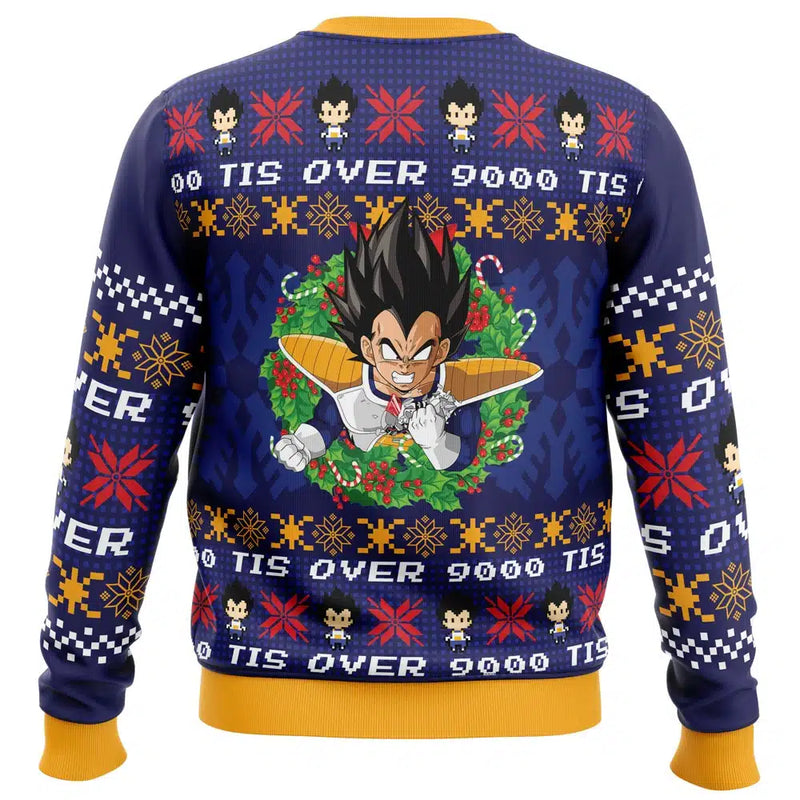 Tis Over 9000 Dragon Ball Z Ugly Christmas Sweater