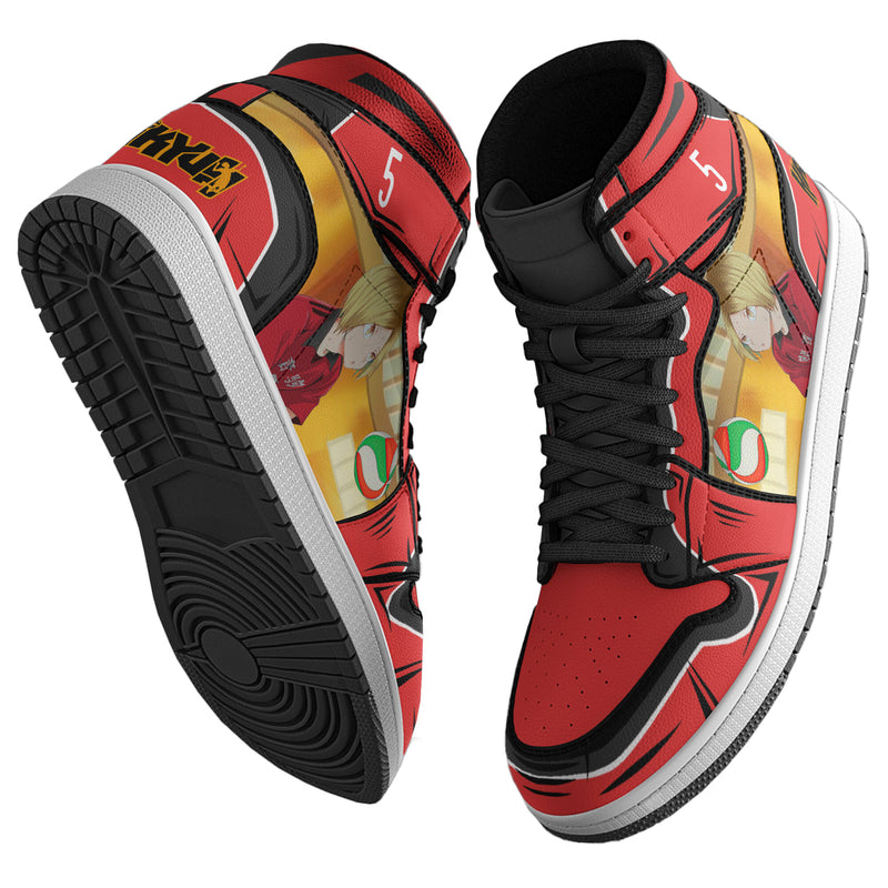 Nekoma High Haikyuu Boot Sneakers Custom Anime Kenma Kozume Shoes