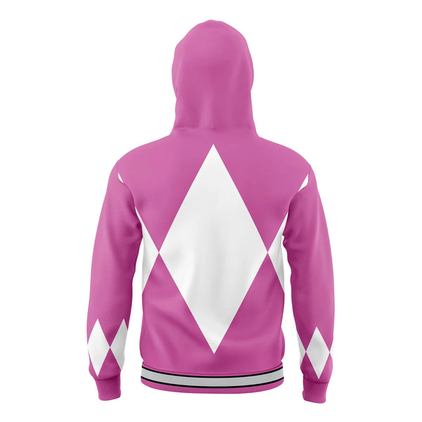 Pink Ranger Mighty Morphin Power Rangers Masked Hoodie