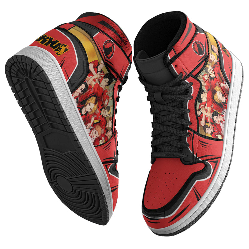 Nekoma High Shoes Custom Haikyuu Anime Boot Sneakers