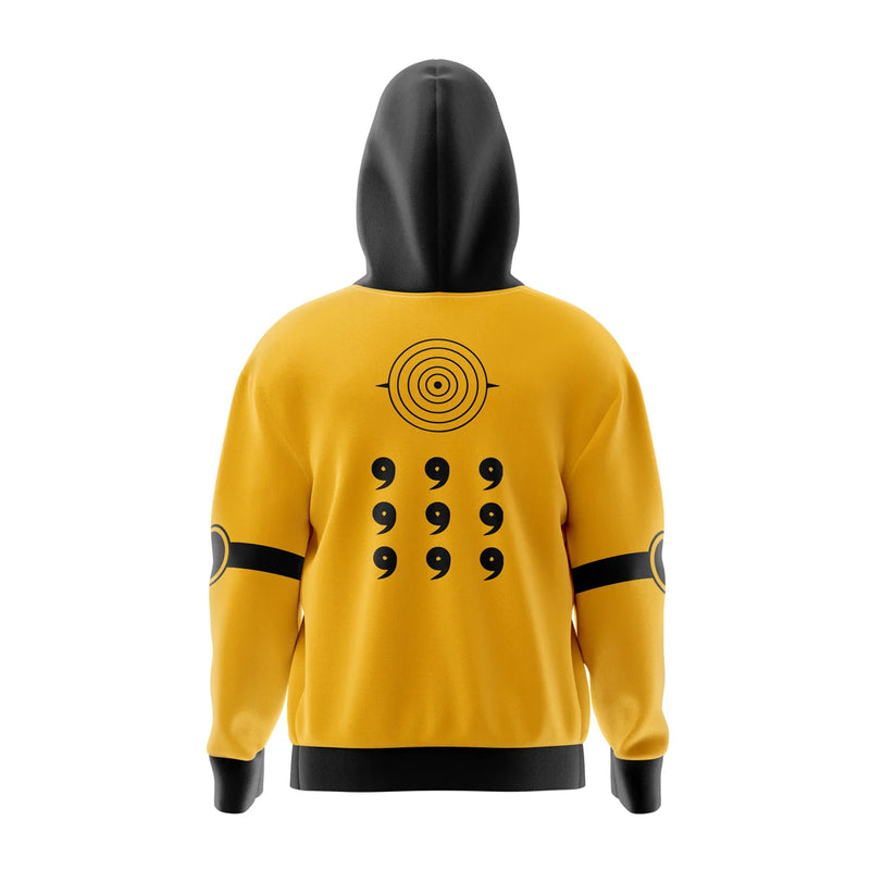 Six Paths Sage Mode Naruto Full Face Zip Hoodie