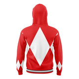 Red Ranger Mighty Morphin Power Rangers Masked Hoodie